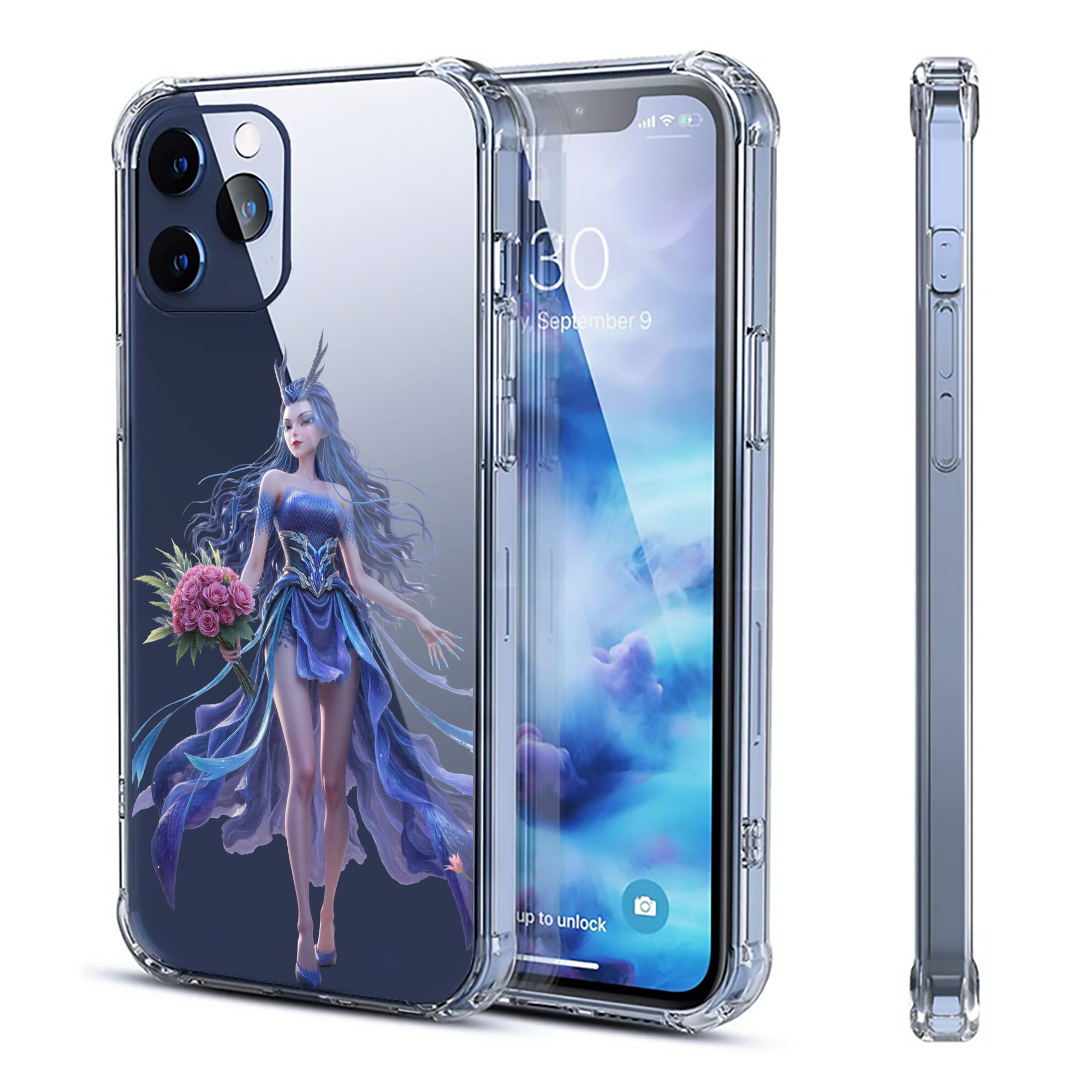 （画像用） Ne Zha 2 ナタ 魔童の大暴れ 【iPhone 12シリーズ対応】透明スマホケース（クリアソフトケース）